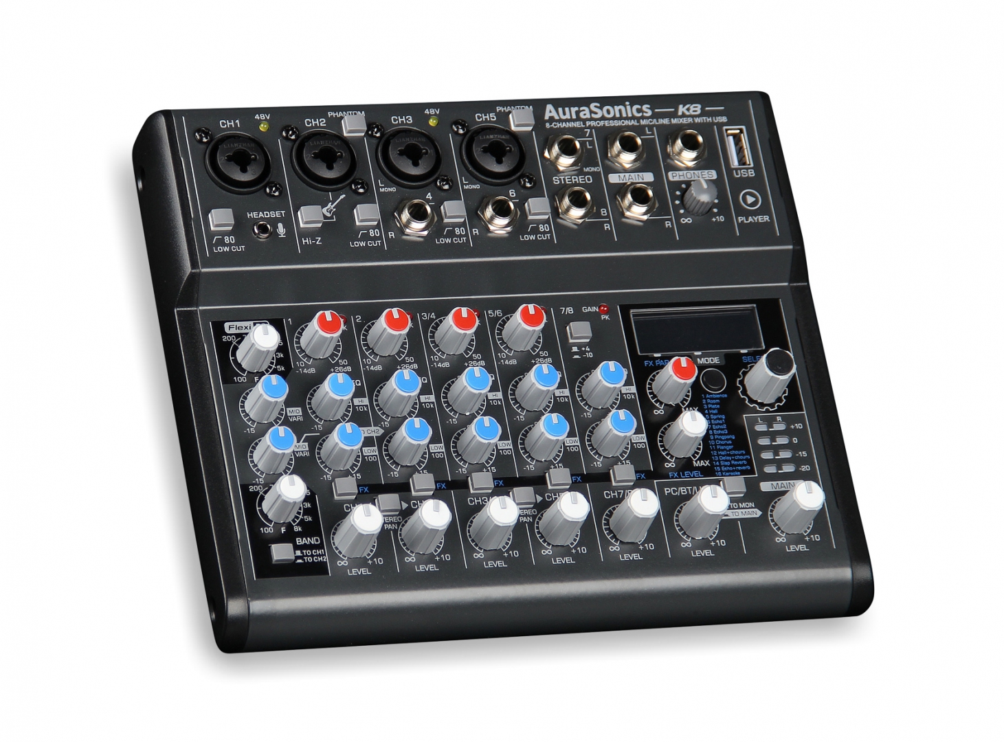 AuraSonics K8 компактный микшерный пульт в Соликамске