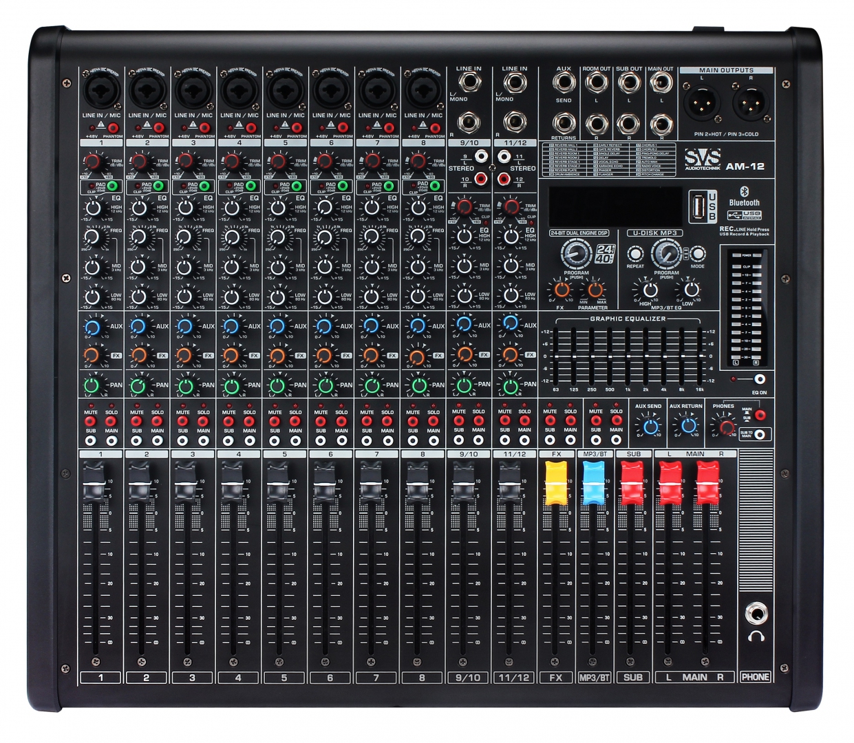 SVS Audiotechnik mixers AM-12 Микшерный пульт аналоговый, 12-канальный в Соликамске