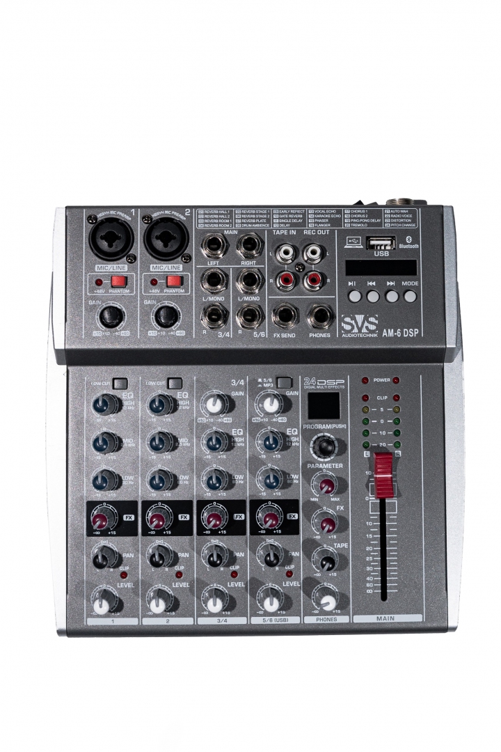 SVS Audiotechnik mixers AM-6 DSP Микшерный пульт аналоговый, 6-канальный SVS Audiotechnik mixers в Соликамске