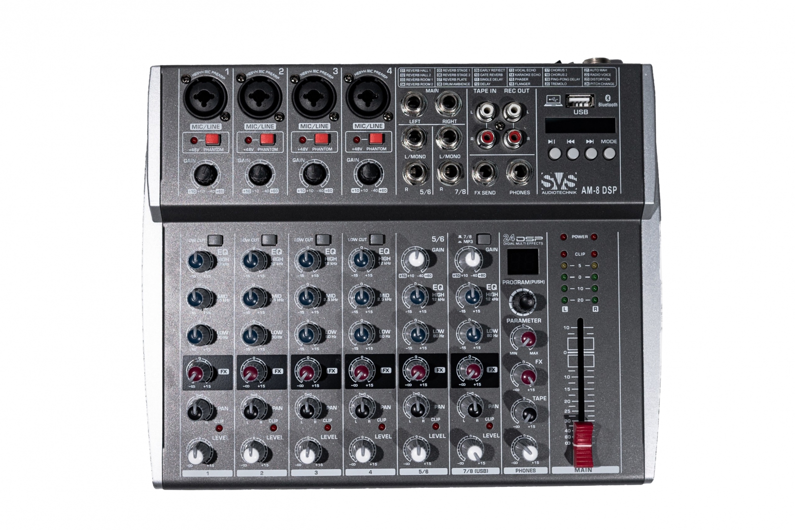 SVS Audiotechnik mixers AM-8 DSP Микшерный пульт аналоговый, 8-канальный в Соликамске