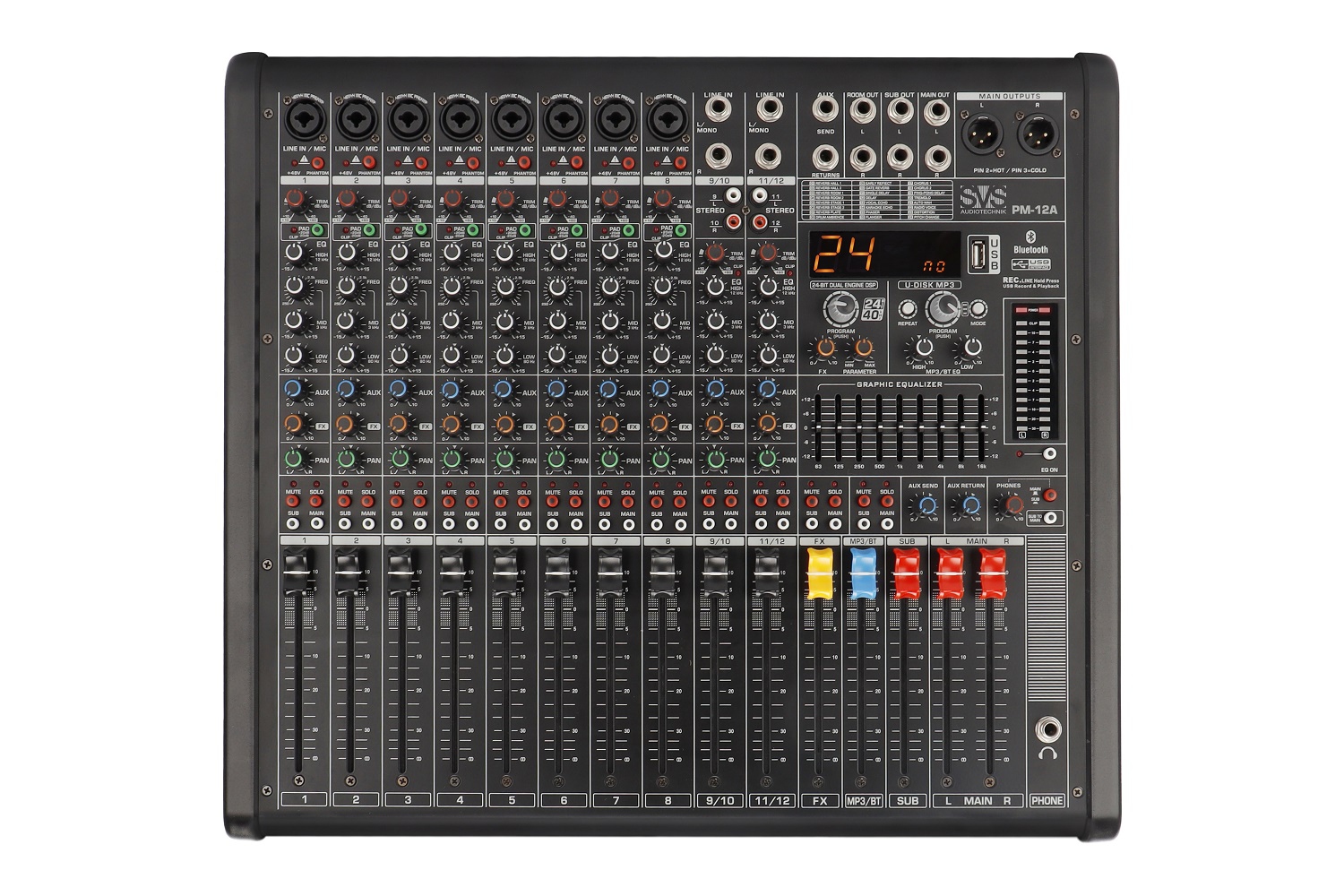 SVS Audiotechnik mixers PM-12A Активный аналоговый микшерный пульт, 12-канальный в Соликамске